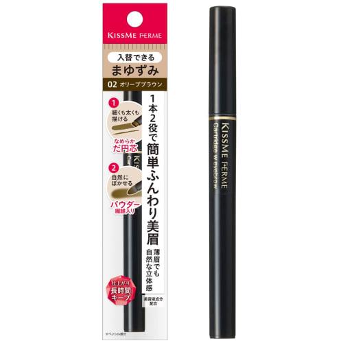Kiss Me FERME Cartridge W Eyebrow 02 Оливково-коричневый карандаш и пудра 2 в 1 Тип картриджа для бровей Сменный
Kiss Me FERME Cartridge W Eyebrow 02 Оливково-коричневый карандаш и пудра 2 в 1 Тип картриджа для бровей Сменный