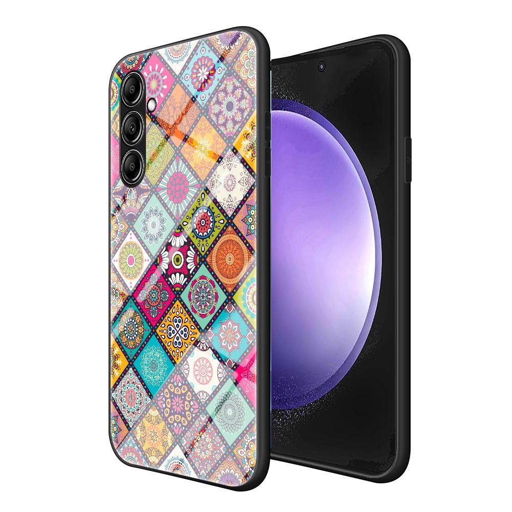 For Samsung Galaxy S23 FE Stylish Flower Kickstand Cover Tempered Glass+PC+TPU Phone Case with Lanyard Checkered Pattern
For Samsung Galaxy S23 FE Stylish Flower Kickstand Cover Tempered Glass+PC+TPU Phone Case with Lanyard Checkered Pattern