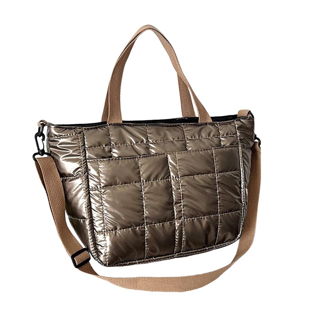 New Large Capacity Down Bags Quilted Design Solid Color Tote Bag Shoulder Bag Winter золотой
New Large Capacity Down Bags Quilted Design Solid Color Tote Bag Shoulder Bag Winter золотой