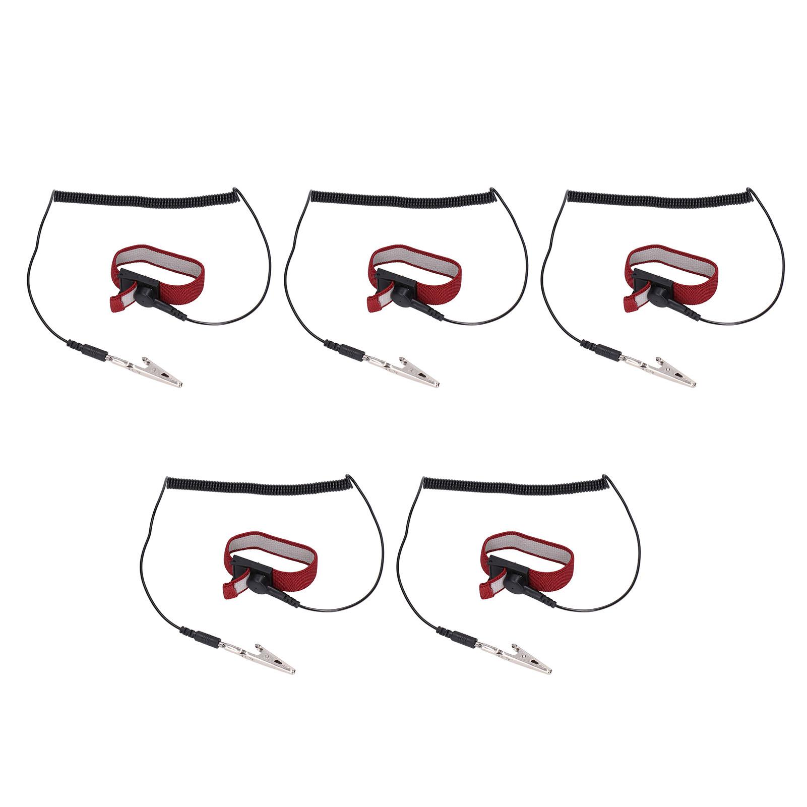5Pcs Anti Static Wrist Strap ESD Bracelet Protection Tool Set Kit for Maintenance
5Pcs Anti Static Wrist Strap ESD Bracelet Protection Tool Set Kit for Maintenance