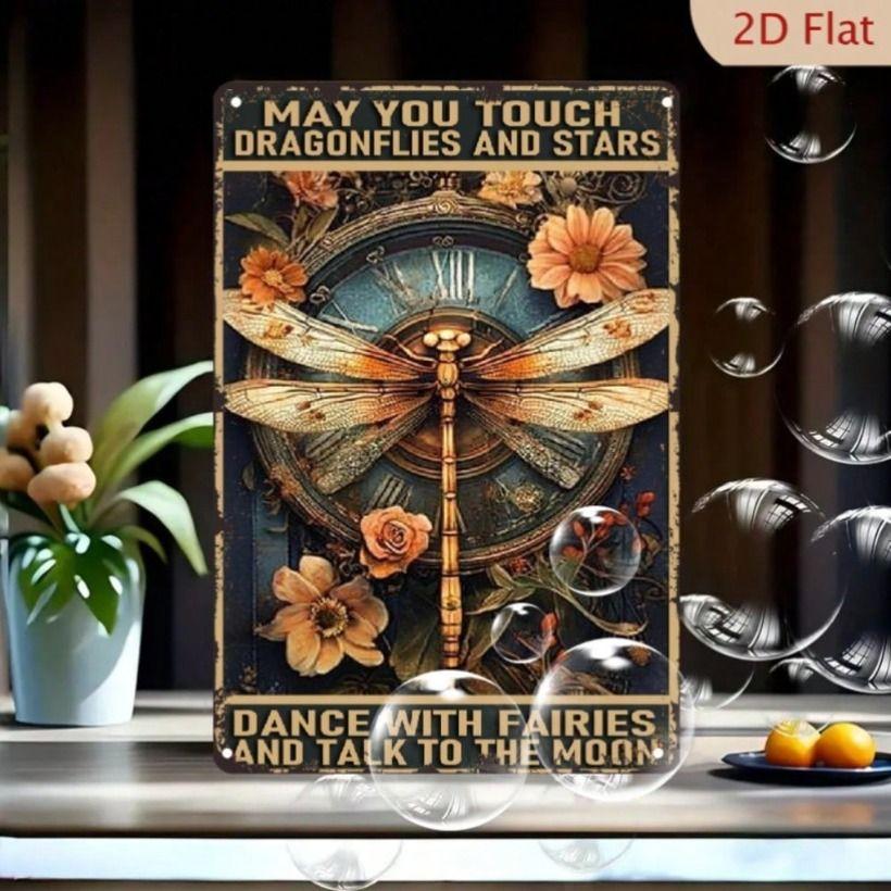 Vintage Metal Poster Wall Art Flower Clock Dragonfly Decor 20x30 cm
Vintage Metal Poster Wall Art Flower Clock Dragonfly Decor 20x30 cm