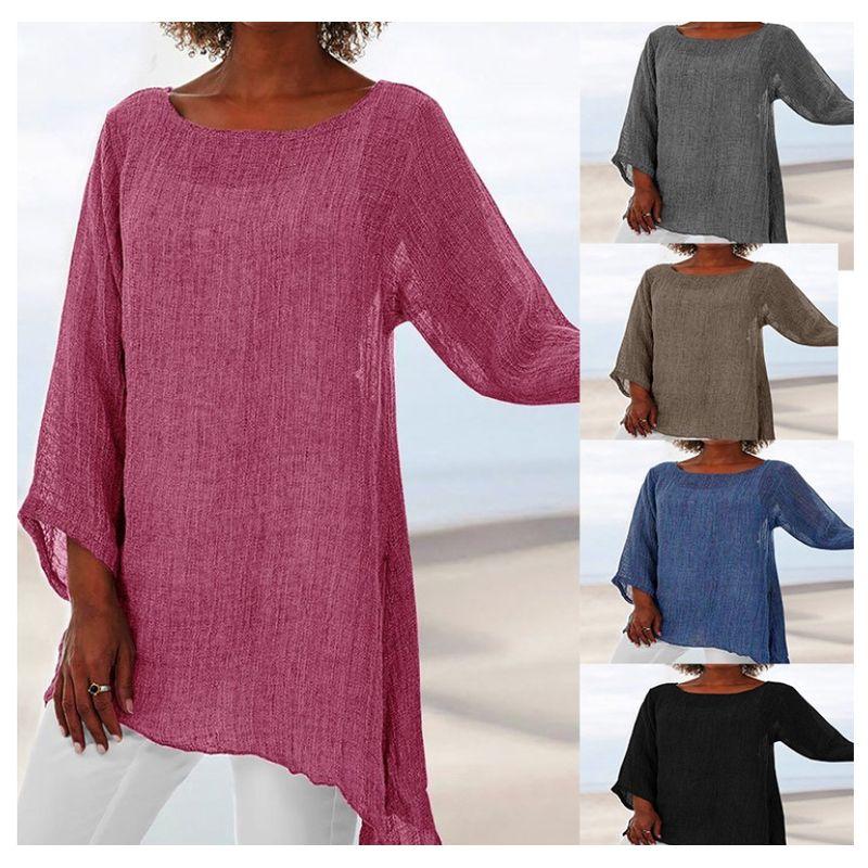 Женский топ с длинным рукавом, однотонный, повседневный, с неровным краем, горячая распродажа Grey S
Женский топ с длинным рукавом, однотонный, повседневный, с неровным краем, горячая распродажа Grey S