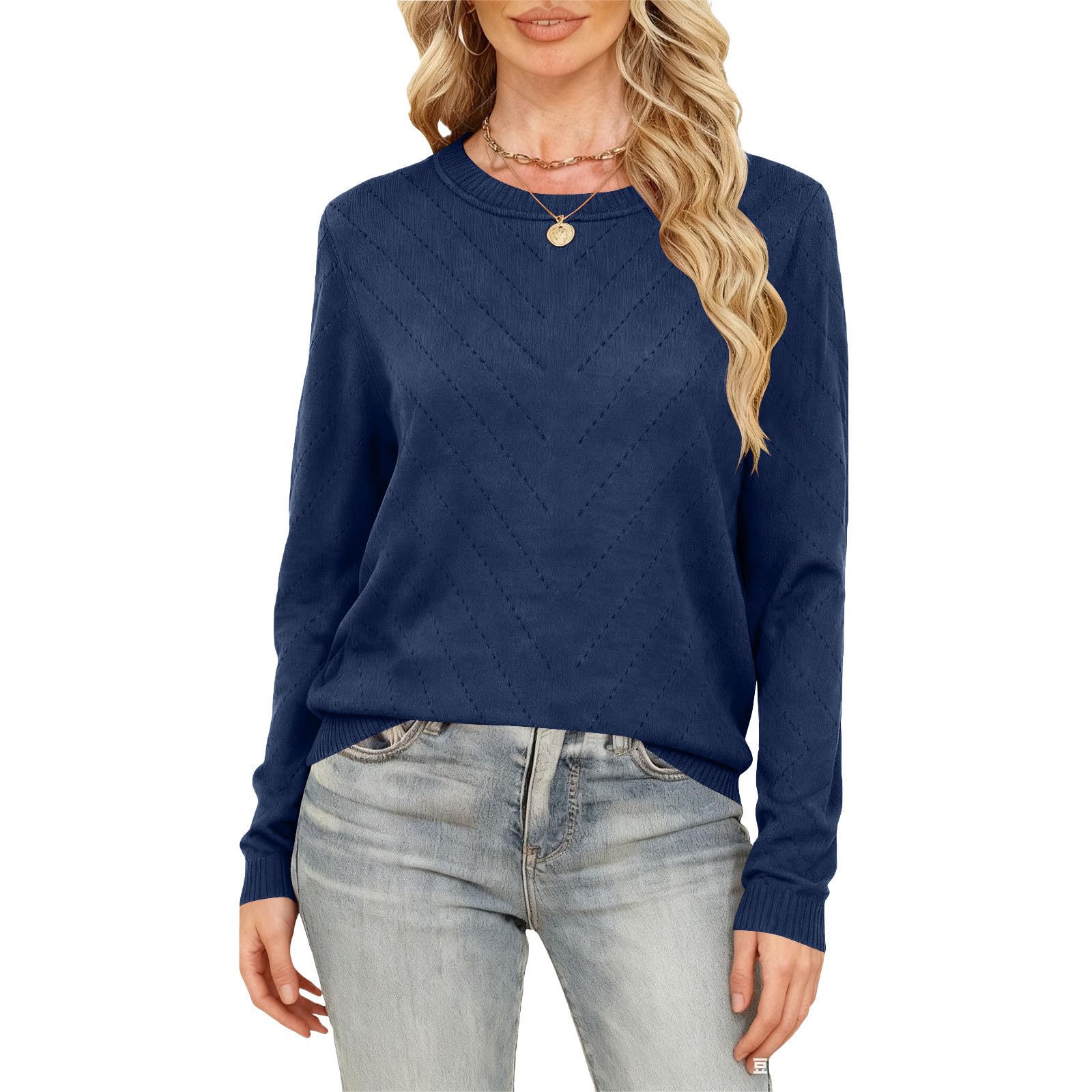 Women s Round Neck Long Sleeve Comfort Knit Top M
Women s Round Neck Long Sleeve Comfort Knit Top M