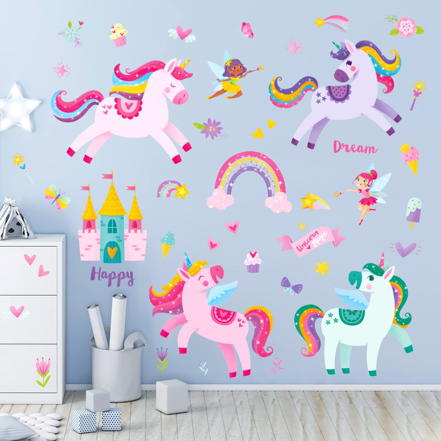 DECOWALL Наклейки на стену «Единорог и фея» Деко Детский сад Детская комната DIY Наклейка-переводка на стену Наклейка для настенного искусства Мальчики Девочки Подростки Дети
DECOWALL Наклейки на стену «Единорог и фея» Деко Детский сад Детская комната DIY Наклейка-переводка на стену Наклейка для настенного искусства Мальчики Девочки Подростки Дети