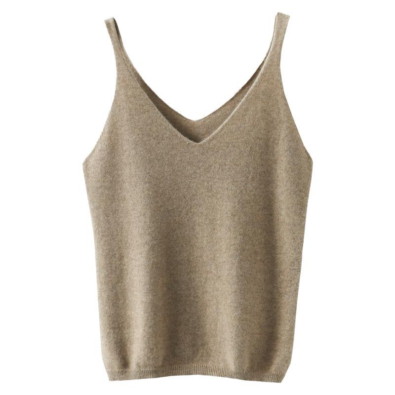 Early Spring and Summer Latest Inner Vest Sexy Relaxed Fit Top V-neck Sleeveless Bottoming Top L верблюд
Early Spring and Summer Latest Inner Vest Sexy Relaxed Fit Top V-neck Sleeveless Bottoming Top L верблюд