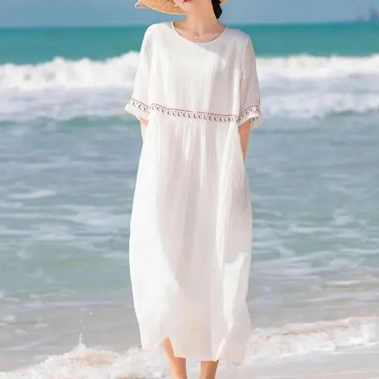 Женское однотонное платье с французской вышивкой в стиле ретро с короткими рукавами XXL белый
Женское однотонное платье с французской вышивкой в стиле ретро с короткими рукавами XXL белый