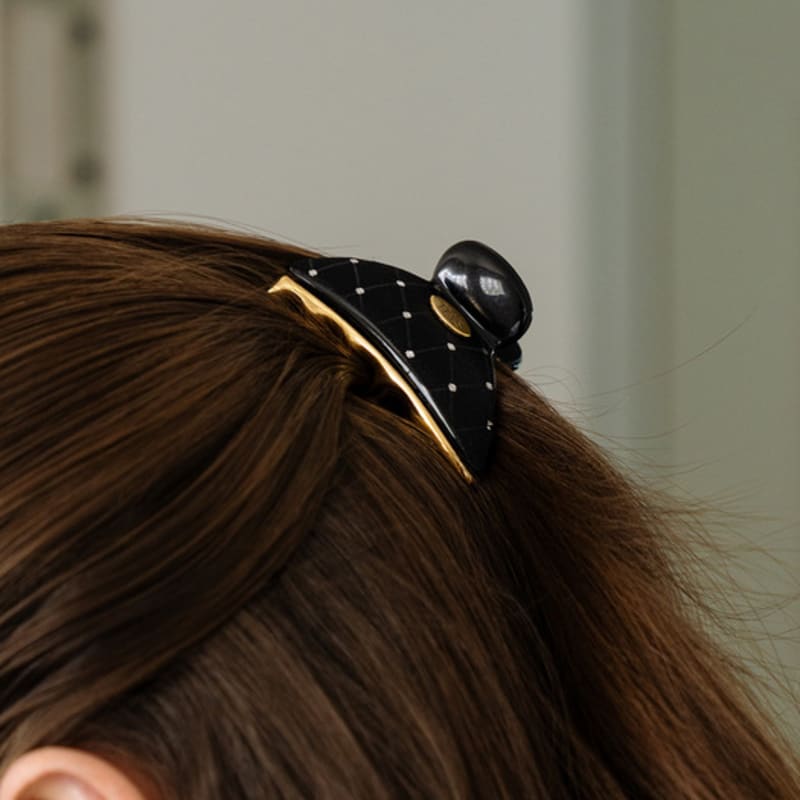 HAS HFS027 Gold edge glitter hair clip none
HAS HFS027 Gold edge glitter hair clip none
