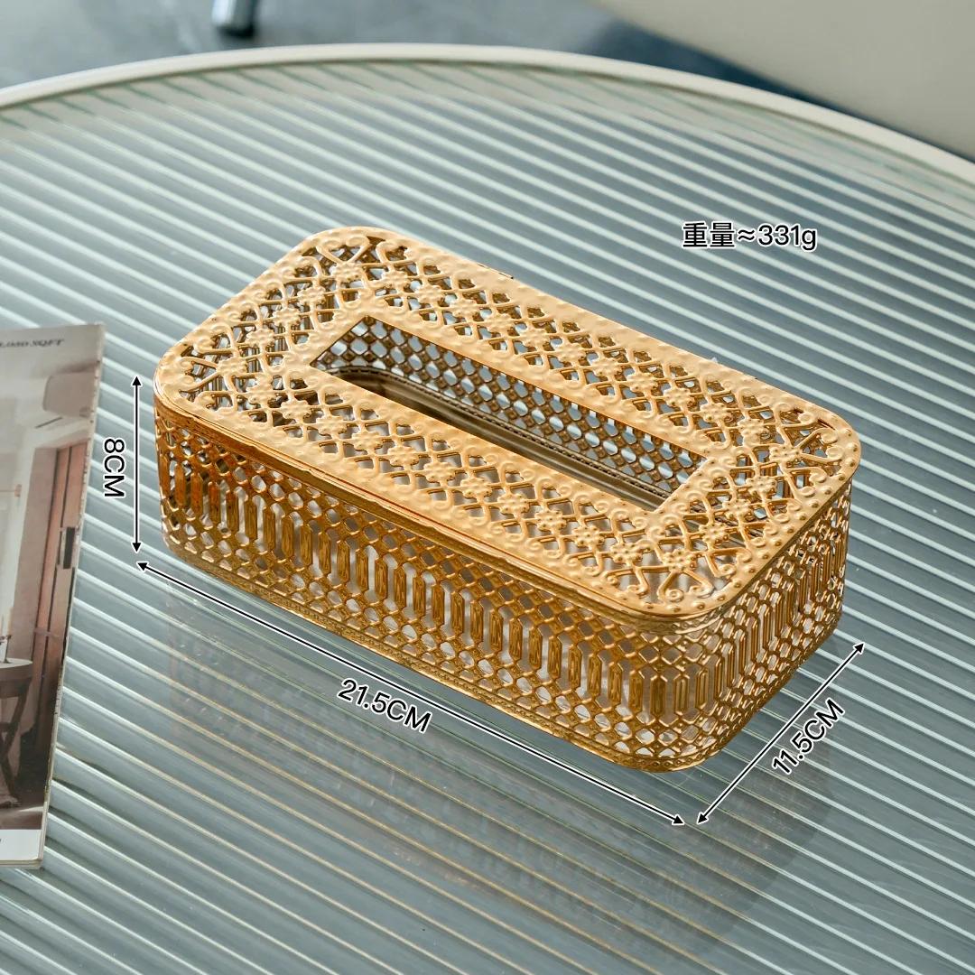 Golden Tissue Box Living Room Bedroom Paper Box Coffee Table Home Nordic Style High Aesthetic Value Simple and Creative
Golden Tissue Box Living Room Bedroom Paper Box Coffee Table Home Nordic Style High Aesthetic Value Simple and Creative