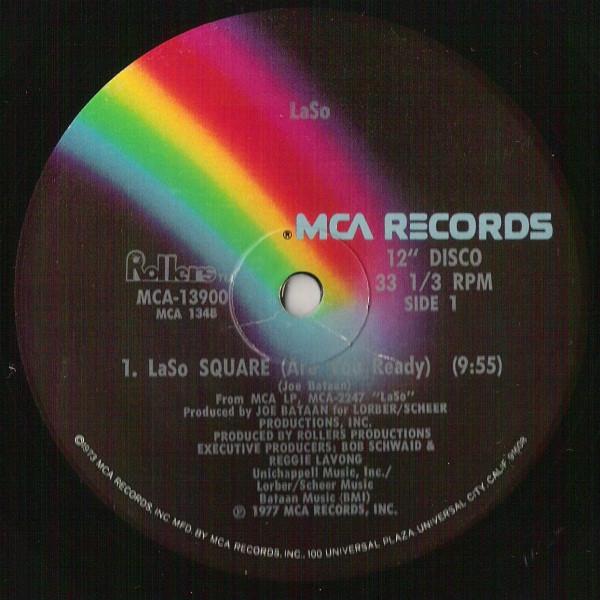 12inch Record LASO - LaSo Square (Are You Ready) MCA13900 MCA Records, Ro 1977 US Dance & Electronica Used
12inch Record LASO - LaSo Square (Are You Ready) MCA13900 MCA Records, Ro 1977 US Dance & Electronica Used