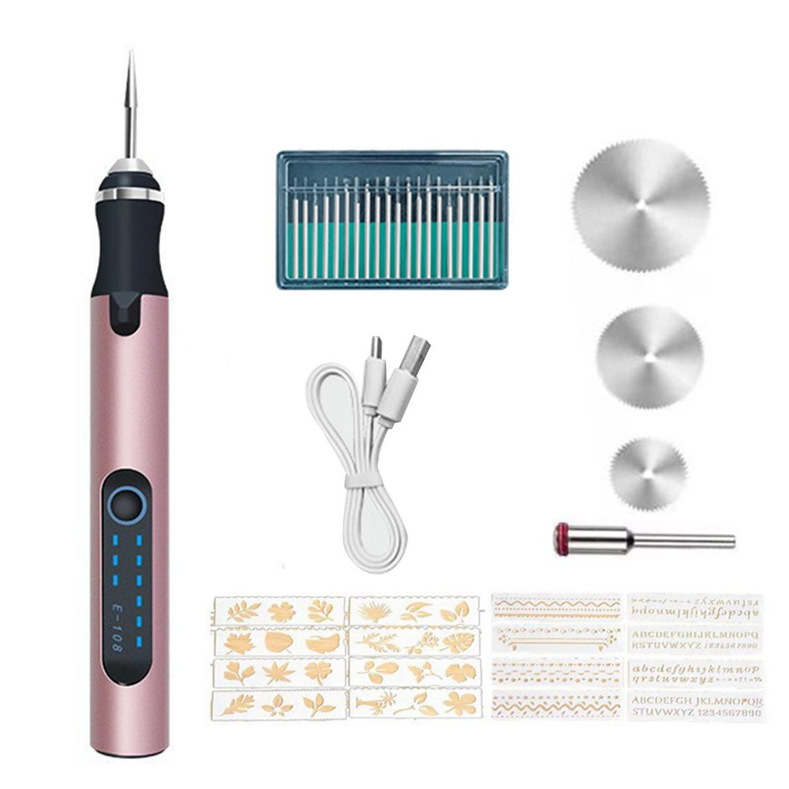 Electric Engraving Pen Cordless Rechargeable Grinding Machine Tool Set Kit for Nail Art Gold
Electric Engraving Pen Cordless Rechargeable Grinding Machine Tool Set Kit for Nail Art Gold