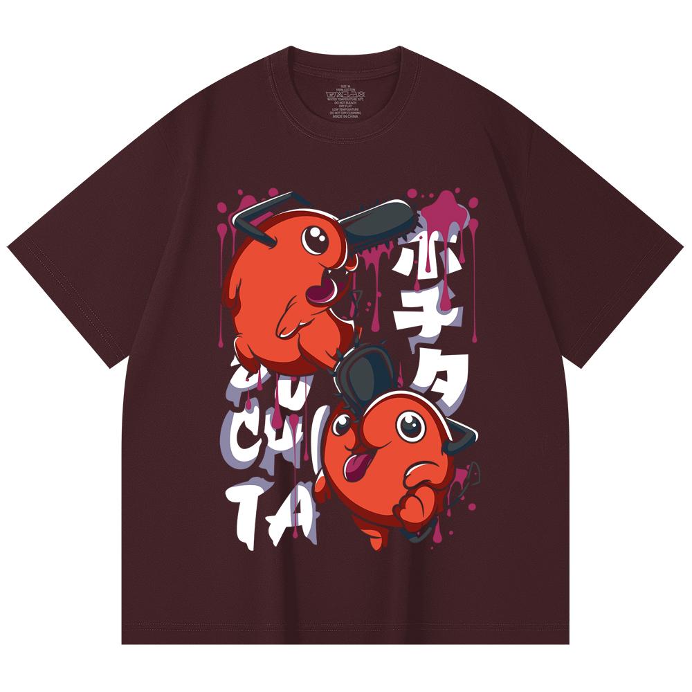 230 Gsm 100% Cotton Chainsaw Man V37 Pochita Print Unisex Heavy Cotton T Shirt 2XL вина червоного кольору
230 Gsm 100% Cotton Chainsaw Man V37 Pochita Print Unisex Heavy Cotton T Shirt 2XL вина червоного кольору