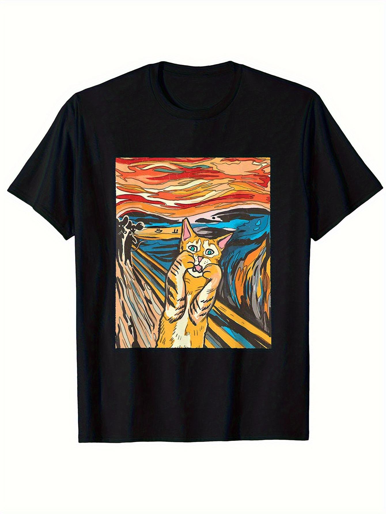 Screaming Cat - Cat Artist Screaming Artist Meow T-Shirt Classic Black Sporty Casual Daily Wear Travel Comfort All-Season Wear XXXL
Screaming Cat - Cat Artist Screaming Artist Meow T-Shirt Classic Black Sporty Casual Daily Wear Travel Comfort All-Season Wear XXXL