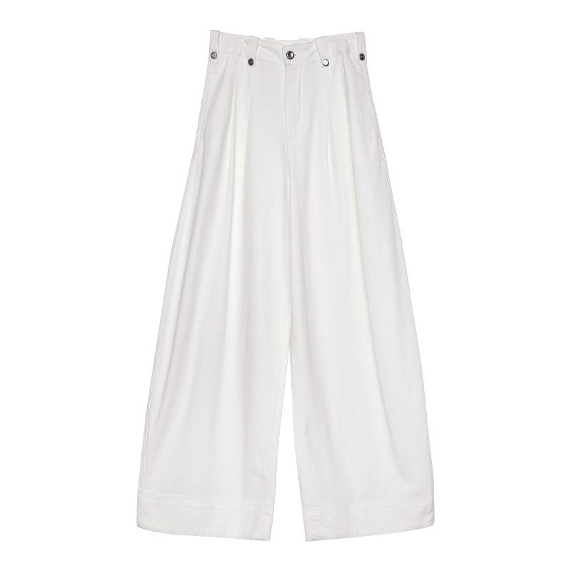 Tuogu Women s White High-Waisted Loose Wide Leg Jeans - Spring/Summer Floor-Length Pants M слоновая кость/белый
Tuogu Women s White High-Waisted Loose Wide Leg Jeans - Spring/Summer Floor-Length Pants M слоновая кость/белый