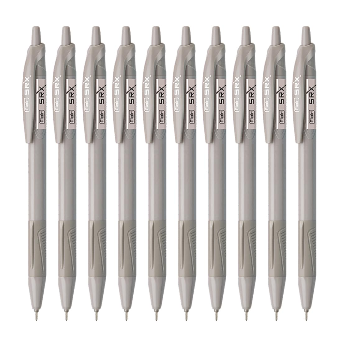 Flair SRX 0.7mm Retractable Ball Pen Black Ink Pack Of 1 x 30 Smooth Writing Pens With Triangular Grip For School Office Use
Flair SRX 0.7mm Retractable Ball Pen Black Ink Pack Of 1 x 30 Smooth Writing Pens With Triangular Grip For School Office Use