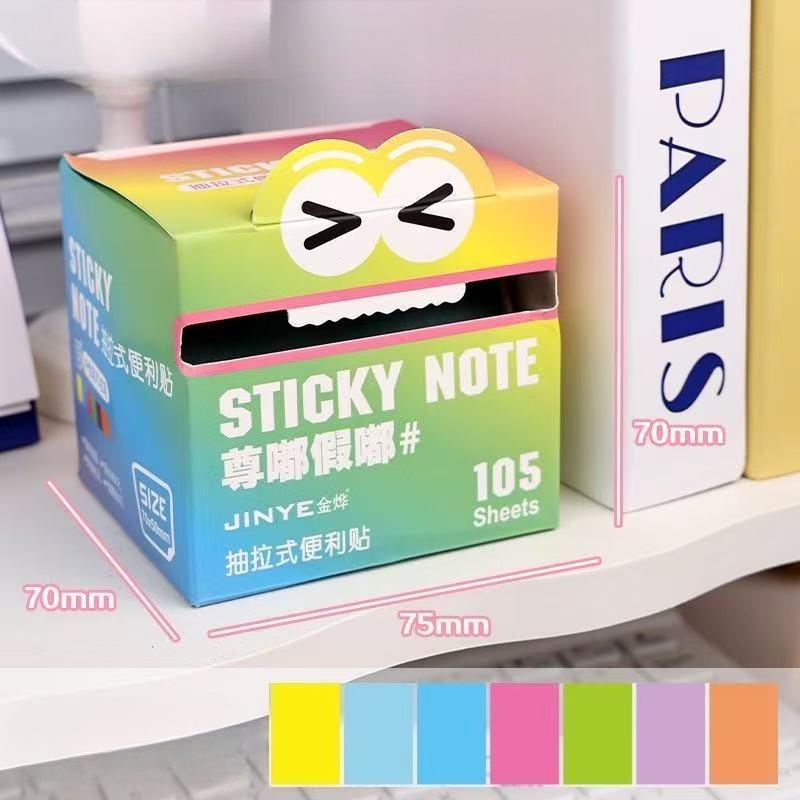 105Sheets Iridescent Self-Adhesive Sticky Notes - Translucent Pull-Out Memo Pads with Cute Eyes And Tag Partition Design (No Tags) світло-зелений колір
105Sheets Iridescent Self-Adhesive Sticky Notes - Translucent Pull-Out Memo Pads with Cute Eyes And Tag Partition Design (No Tags) світло-зелений колір