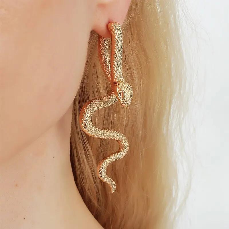 Exaggerated Snake Shape Drop EarringsGold And Silver-Color jewelry ForWoman lrregular Earrings Party GiftTrendy Style
Exaggerated Snake Shape Drop EarringsGold And Silver-Color jewelry ForWoman lrregular Earrings Party GiftTrendy Style