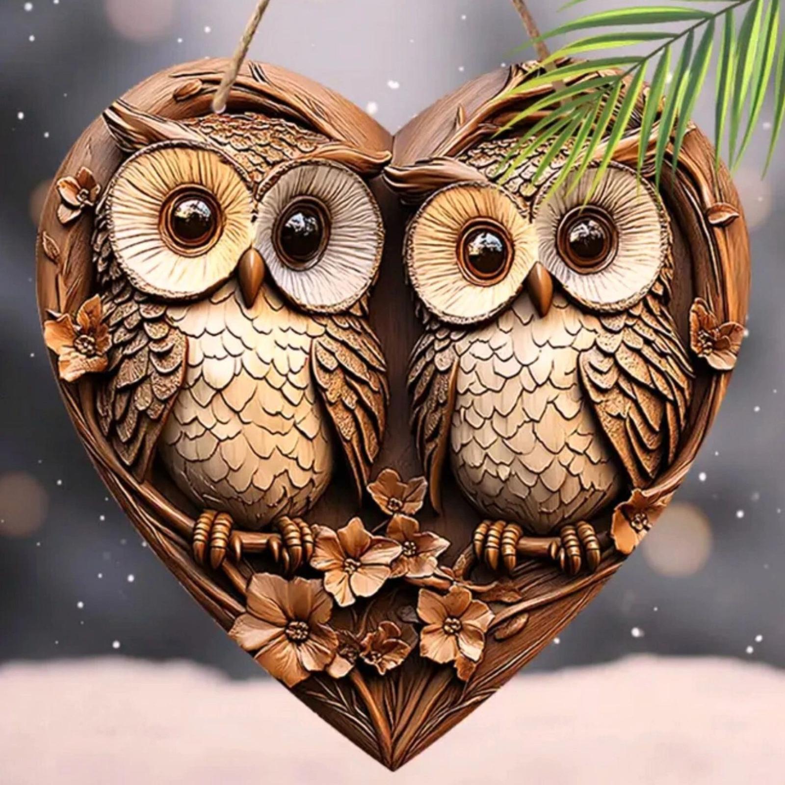 Вдохновленное ретро деревянное настенное украшение в форме сердца с тремя совами. Декоративное настенное украшение для домашнего интерьера. Дверная табличка. One Size коричневый
Вдохновленное ретро деревянное настенное украшение в форме сердца с тремя совами. Декоративное настенное украшение для домашнего интерьера. Дверная табличка. One Size коричневый