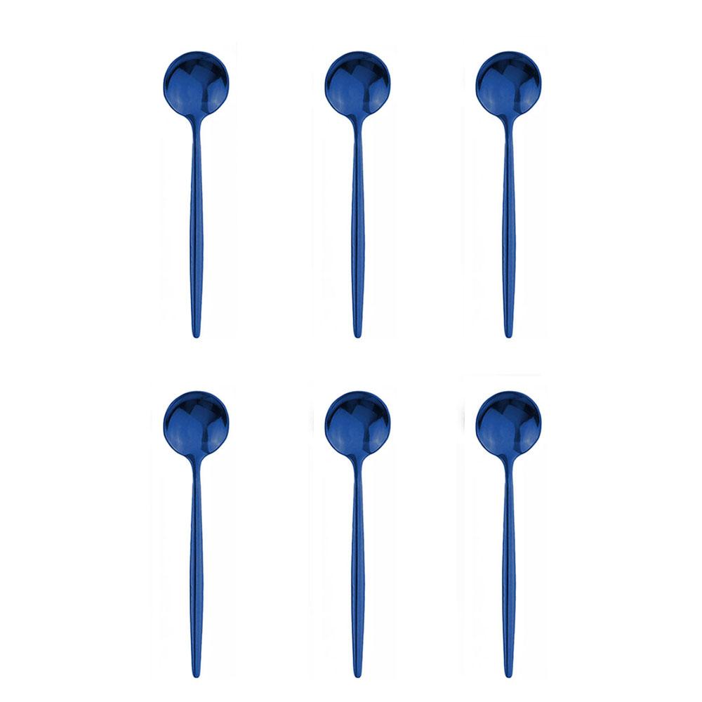 6pcs Mini Stirring Spoons For Coffee Tea Stainless Steel Small Spoons for Sauce Salt Sugar Black Gold Tea Spoon Set Tableware синій
6pcs Mini Stirring Spoons For Coffee Tea Stainless Steel Small Spoons for Sauce Salt Sugar Black Gold Tea Spoon Set Tableware синій