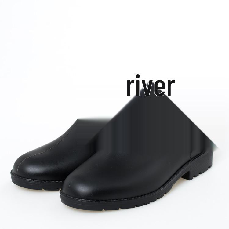 Матовые кофейные низкие модные дождевые ботинки Chelsea - Нескользящие, износостойкие, эластичные, однотонные. XXL чёрный
Матовые кофейные низкие модные дождевые ботинки Chelsea - Нескользящие, износостойкие, эластичные, однотонные. XXL чёрный