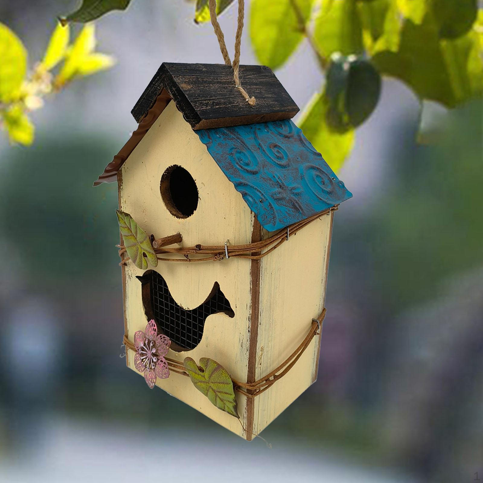 Bird House for Outdoor Use, Garden Decoration, Hummingbird Nest Shelter Farmhouse жовтий
Bird House for Outdoor Use, Garden Decoration, Hummingbird Nest Shelter Farmhouse жовтий