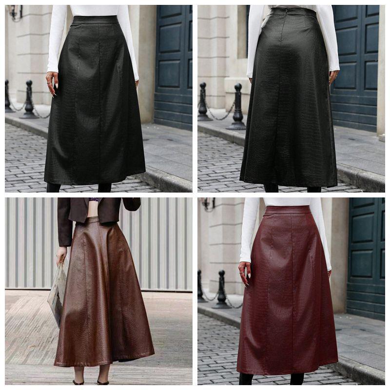 In-Stock Women s European & American PU Midi Skirt: A-line, Large Swing, Autumn/Winter Style L
In-Stock Women s European & American PU Midi Skirt: A-line, Large Swing, Autumn/Winter Style L