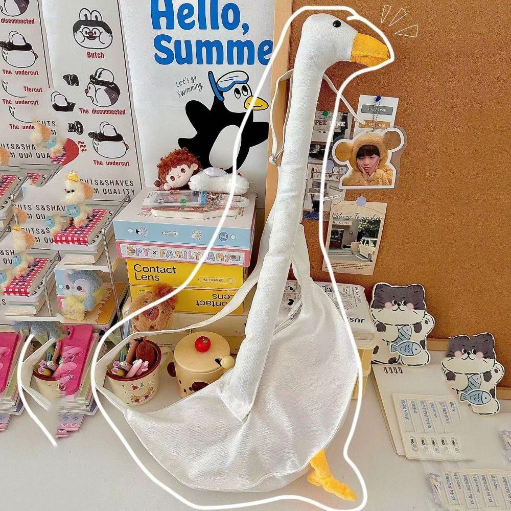 Zipper Big Goose Bag Canvas Shoulder Bags Funny Cute Duck Crossbody Bag Shopping белый
Zipper Big Goose Bag Canvas Shoulder Bags Funny Cute Duck Crossbody Bag Shopping белый