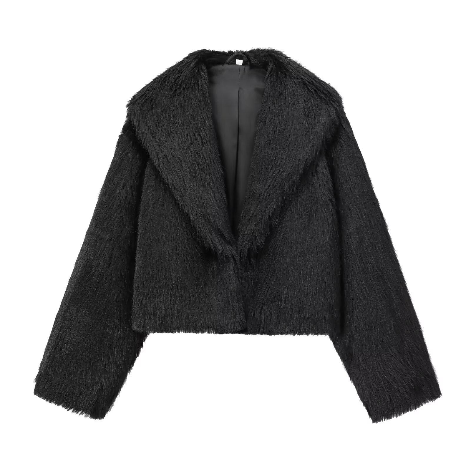 Women s Faux Fur Turn-Down Collar Solid Overcoat - 2024 Autumn/Winter Collection Small
Women s Faux Fur Turn-Down Collar Solid Overcoat - 2024 Autumn/Winter Collection Small