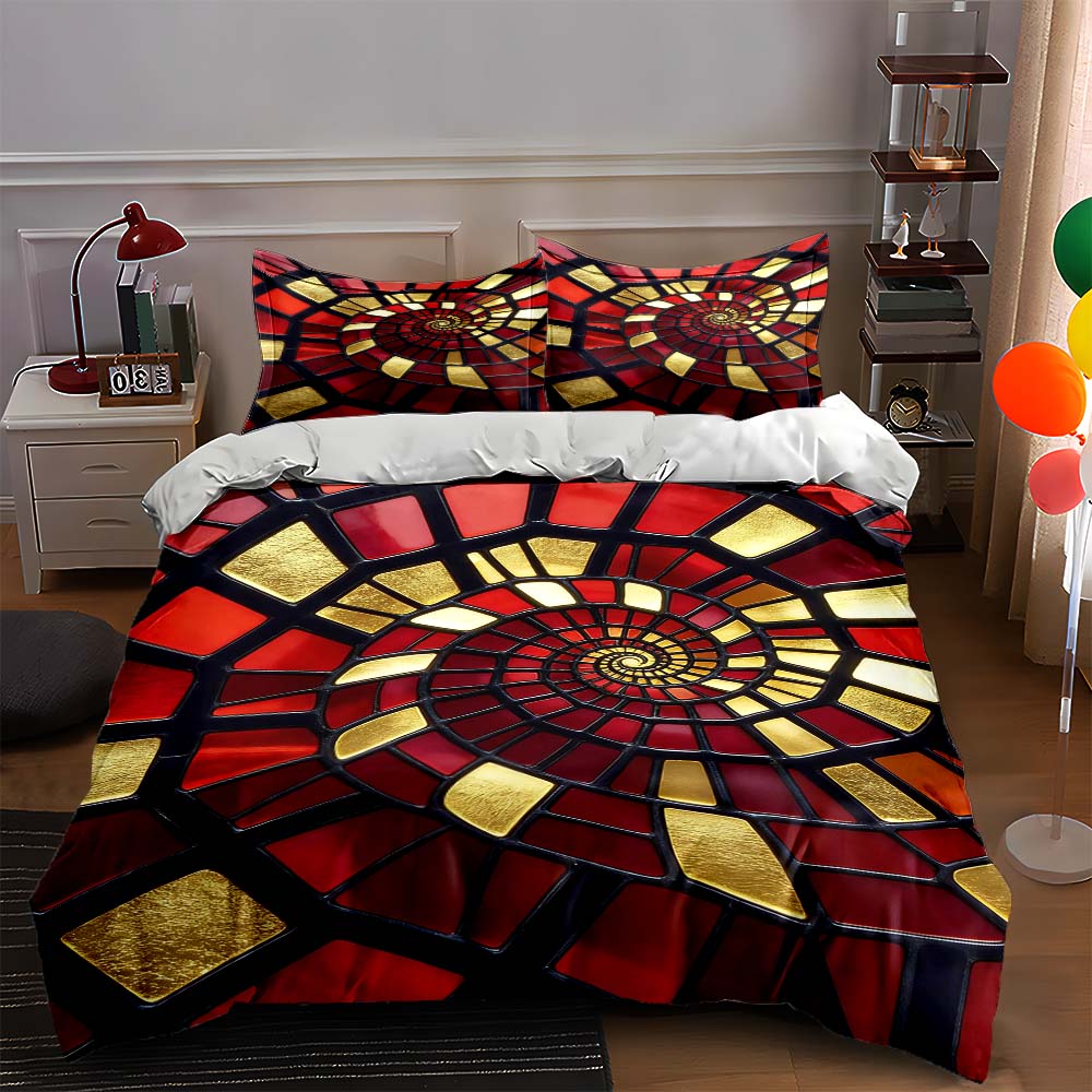 Spiral, geometric, vibrant. Bedding Duvet cover sets Duvet covers Pillowcases gifts (1 * Duvet Cover 2 * Pillowcases, without duvet insert) 135x200cm
Spiral, geometric, vibrant. Bedding Duvet cover sets Duvet covers Pillowcases gifts (1 * Duvet Cover 2 * Pillowcases, without duvet insert) 135x200cm