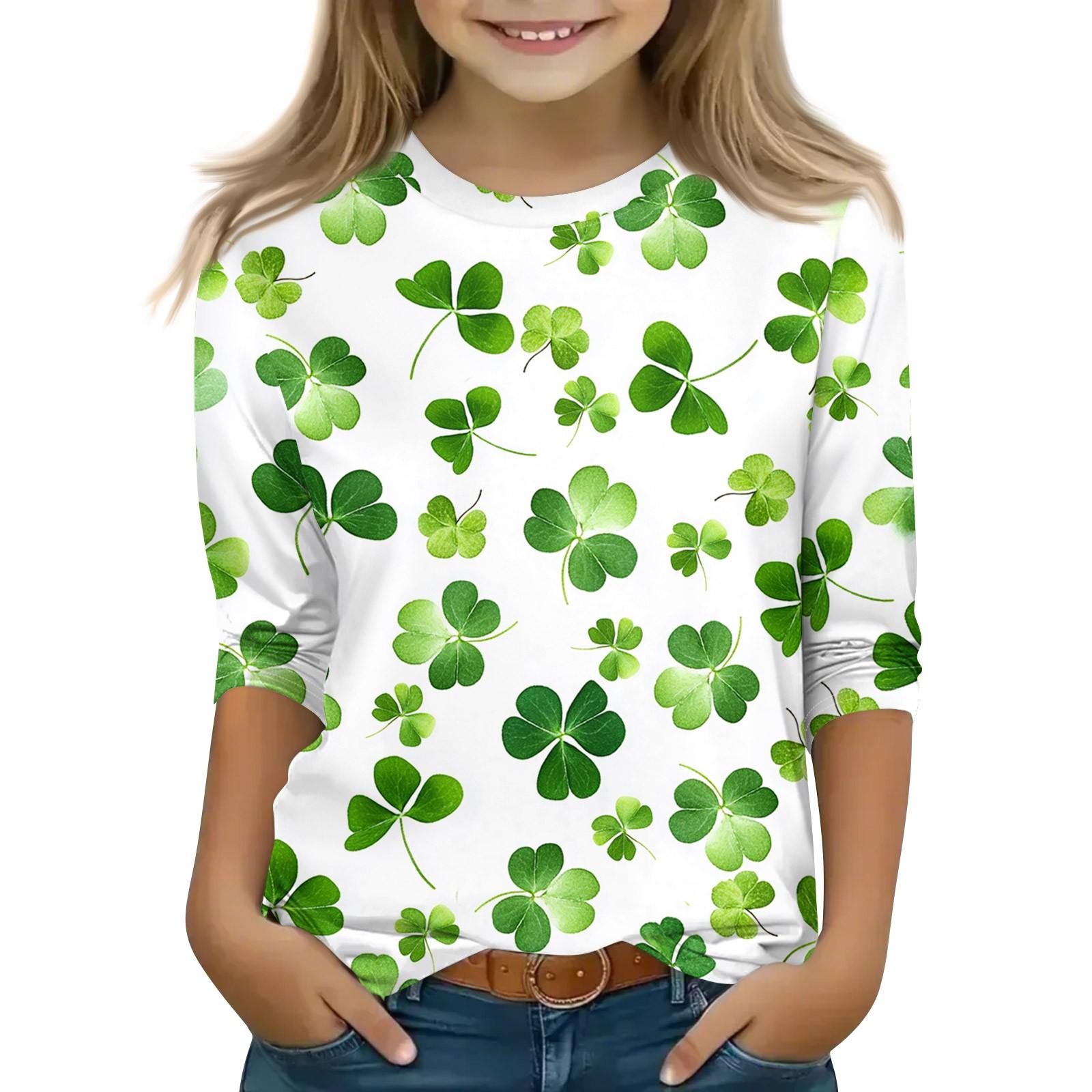 Топи з принтом для молодих дівчат 5-16 років, круглий виріз, 3/4 рукави, футболки, модні топи, футболки 160 білий
Топи з принтом для молодих дівчат 5-16 років, круглий виріз, 3/4 рукави, футболки, модні топи, футболки 160 білий