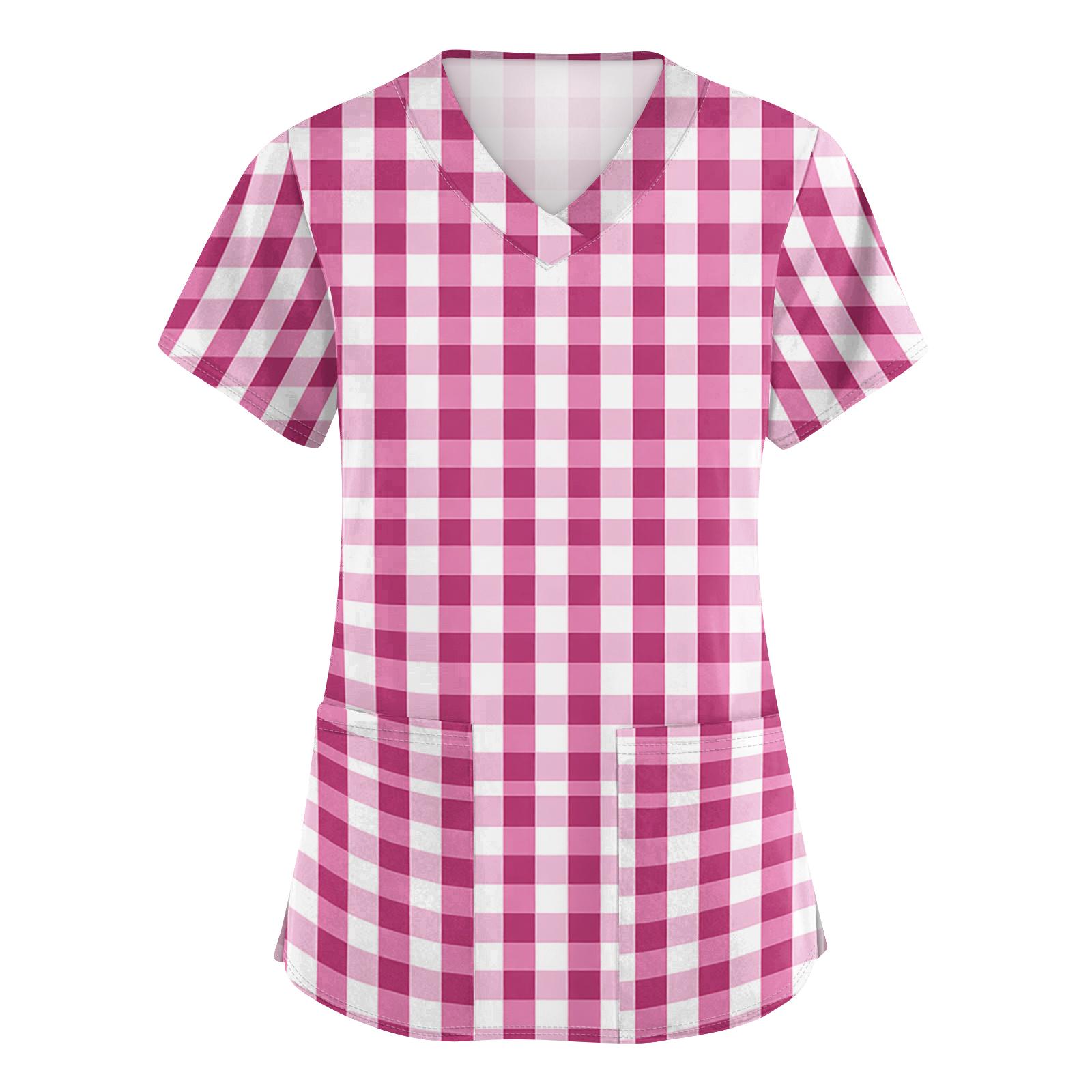 Women s Fashionable V-Neck Short Sleeved Workwear With Pocket Checkered Printed Top And Protective Work Uniform XXXL
Women s Fashionable V-Neck Short Sleeved Workwear With Pocket Checkered Printed Top And Protective Work Uniform XXXL
