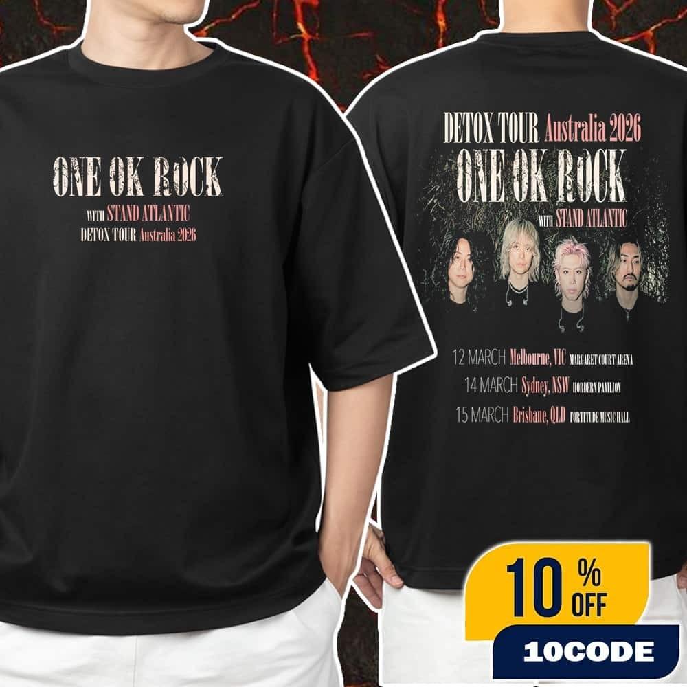 2 Sides One OK Rock With Stand Atlantic Detox Tour Australia 2026 TShirt CL54 Unisex T-Shirt XL
2 Sides One OK Rock With Stand Atlantic Detox Tour Australia 2026 TShirt CL54 Unisex T-Shirt XL