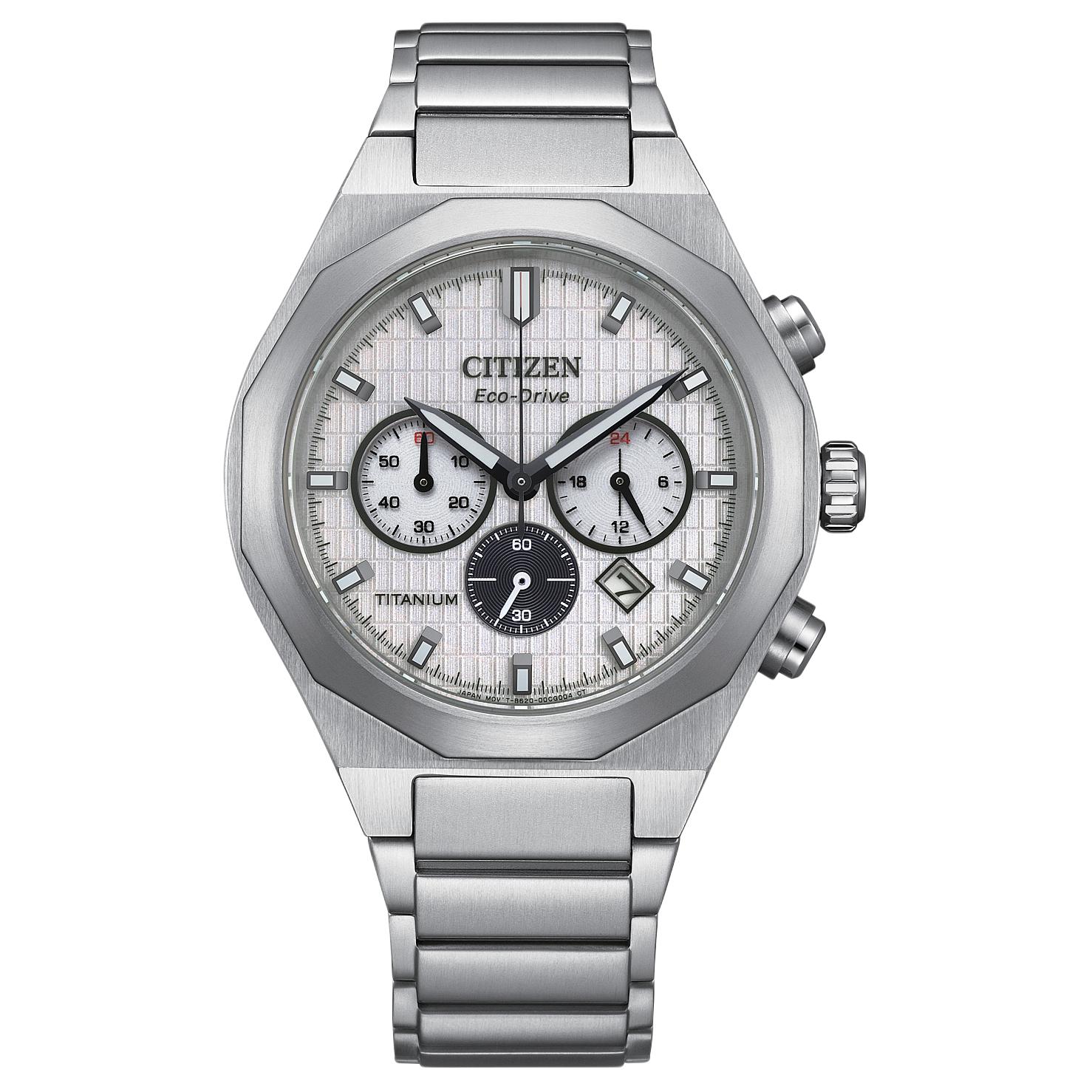 CITIZEN Ecology Drive Collection 50m Water Resistant Light Powered Quartz Movement Super Titanium Strap CA4690-51A White Dial
CITIZEN Ecology Drive Collection 50m Water Resistant Light Powered Quartz Movement Super Titanium Strap CA4690-51A White Dial