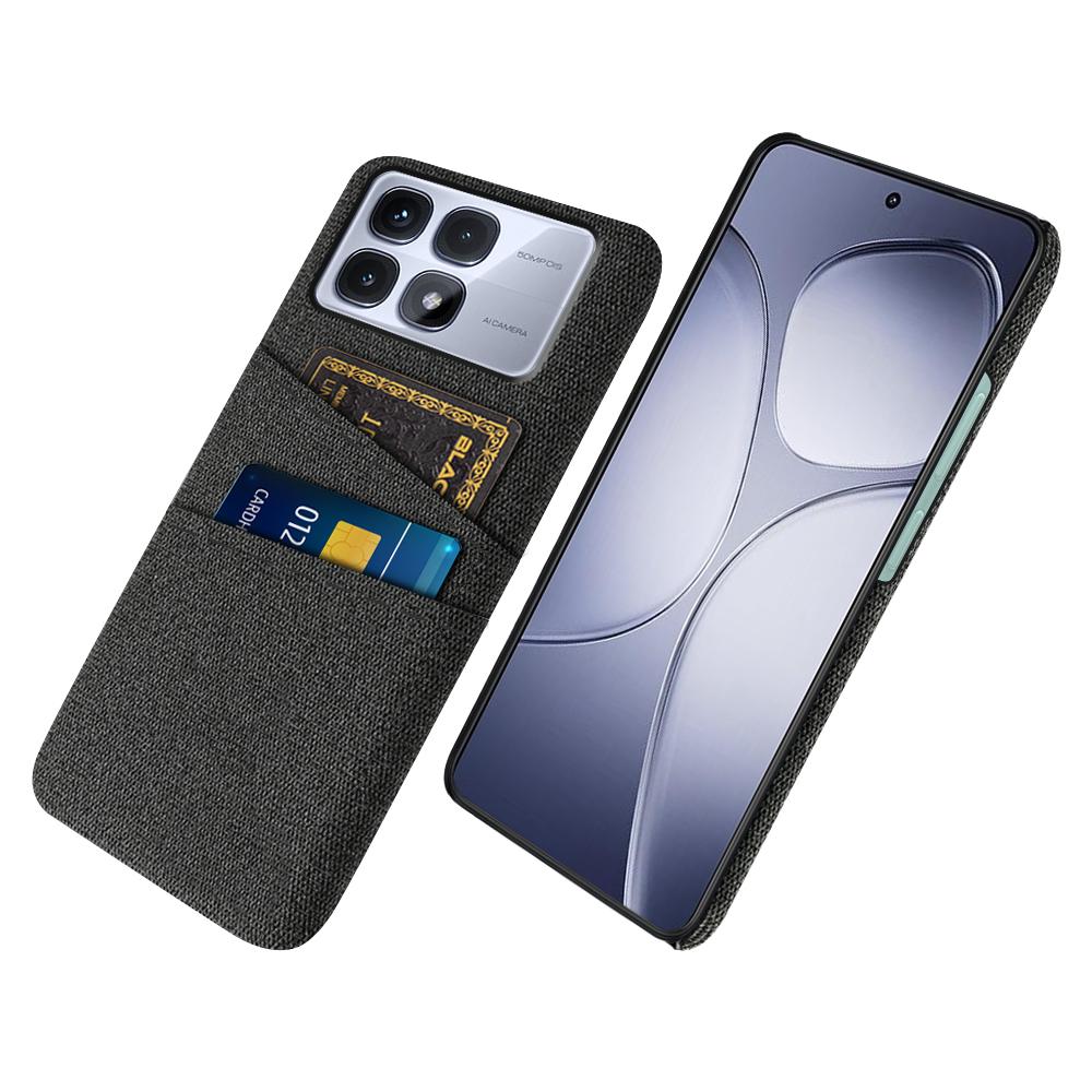 For Xiaomi Redmi K70 Ultra Case Cloth+Hard PC Phone Cover with Dual Card Slots Black
For Xiaomi Redmi K70 Ultra Case Cloth+Hard PC Phone Cover with Dual Card Slots Black