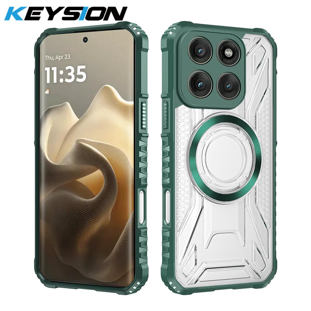 KEYSION Transparent Magnetic Case for Motorola MOTO G86 5G Soft Silicone+PC Heavy Duty Shockproof Phone Cover for MOTO G86 Power for MOTO G86 Power зелений
KEYSION Transparent Magnetic Case for Motorola MOTO G86 5G Soft Silicone+PC Heavy Duty Shockproof Phone Cover for MOTO G86 Power for MOTO G86 Power зелений