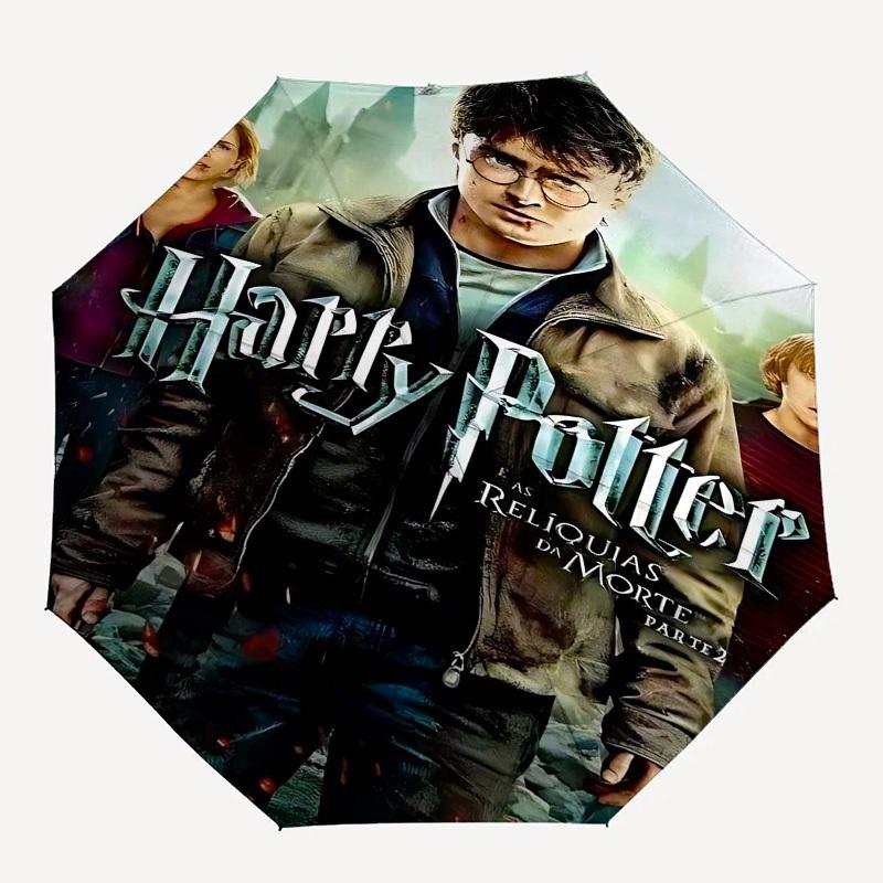 1pc Harry Potter and the Deathly Hallows: Part 2 Automatic Folding Umbrella - Compact 8-Rib Design, Durable Plastic & Iron1250L
1pc Harry Potter and the Deathly Hallows: Part 2 Automatic Folding Umbrella - Compact 8-Rib Design, Durable Plastic & Iron1250L