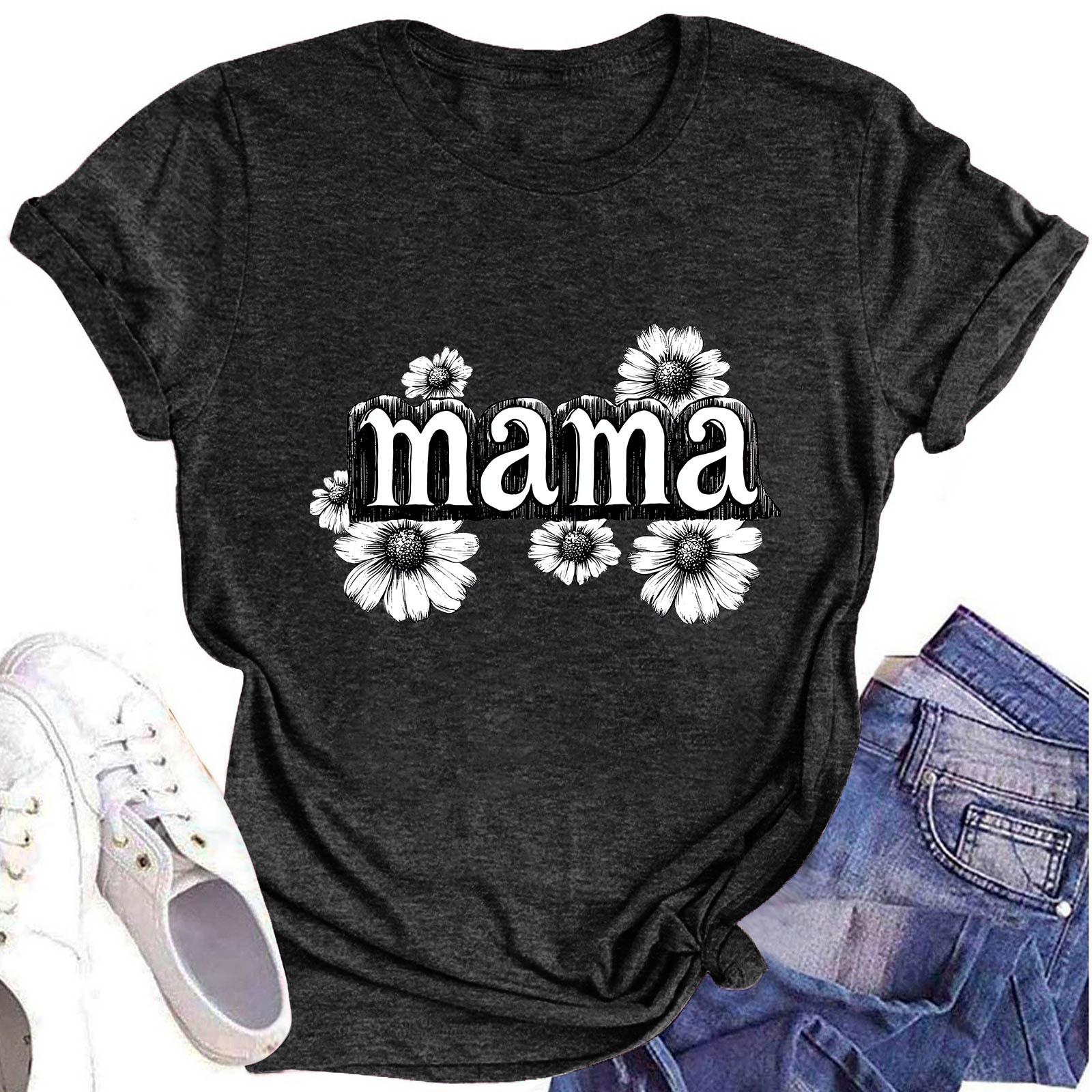 Женская модная футболка с круглым вырезом и коротким рукавом, повседневный топ с принтом ко Дню матери XL чёрный
Женская модная футболка с круглым вырезом и коротким рукавом, повседневный топ с принтом ко Дню матери XL чёрный