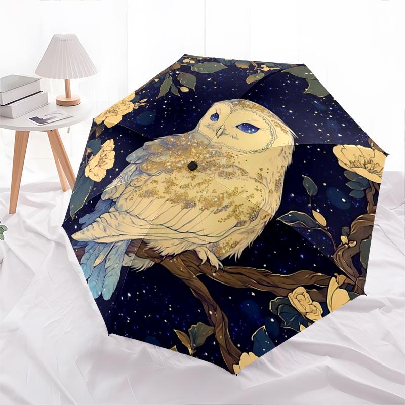 1pc Owl Enchanted Night Pattern Beautiful Looking Automatic Folding Umbrella, 3 Folding, 8 Iron Frame Design, Durable and Suitable for Travel and
1pc Owl Enchanted Night Pattern Beautiful Looking Automatic Folding Umbrella, 3 Folding, 8 Iron Frame Design, Durable and Suitable for Travel and