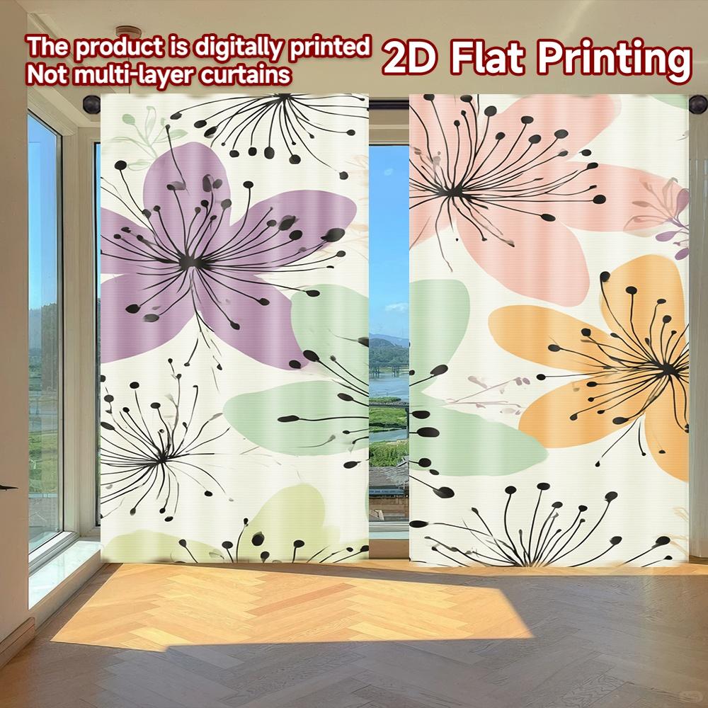 Flat Printing Curtains Without Rod Floral Spring Design Saint Patrick Is Day Holiday Versatile Fabric Curtain Set Of 2 Made Polyester Washable W100*H70(CM)-Grommet top&2PCS
Flat Printing Curtains Without Rod Floral Spring Design Saint Patrick Is Day Holiday Versatile Fabric Curtain Set Of 2 Made Polyester Washable W100*H70(CM)-Grommet top&2PCS