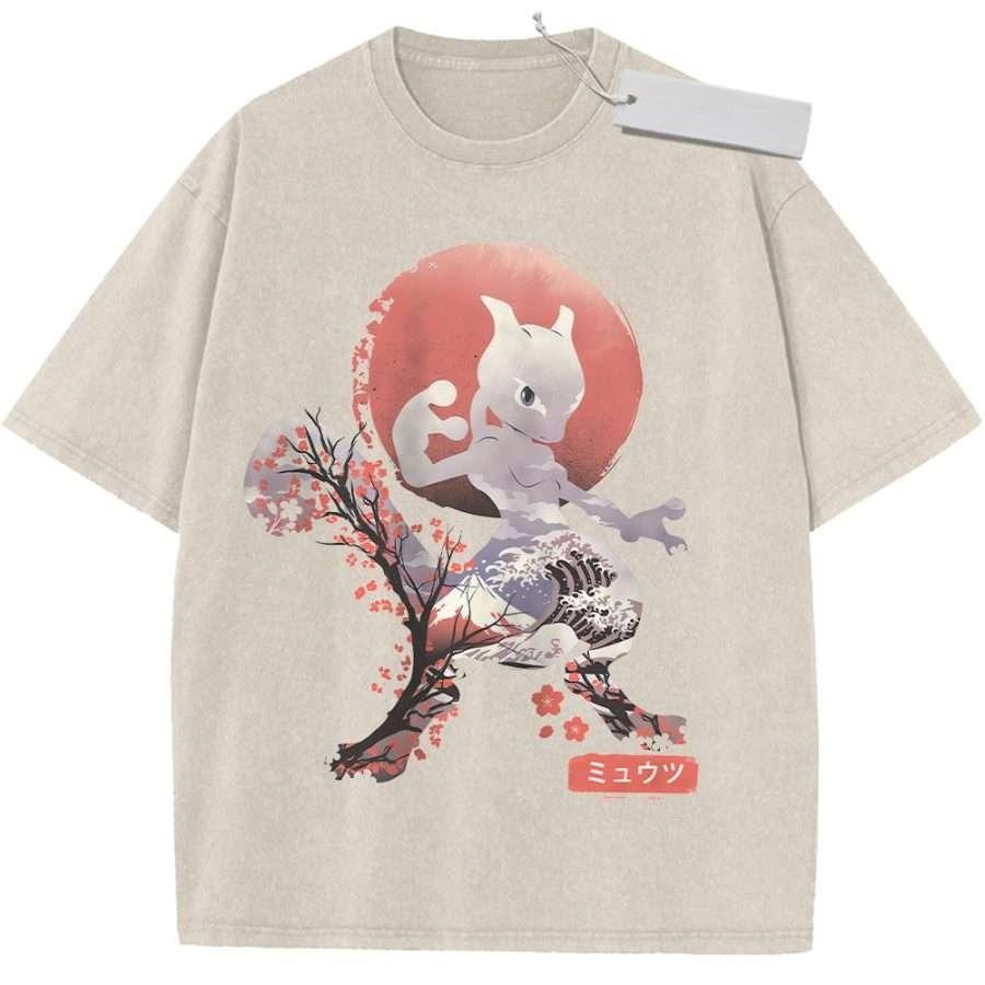 Vintage Washed Pokemon Mew TShirt Oversized Octopus Donut Graffiti Anime Graphic Streetwear Tee for Casual Daily Campus Home M
Vintage Washed Pokemon Mew TShirt Oversized Octopus Donut Graffiti Anime Graphic Streetwear Tee for Casual Daily Campus Home M