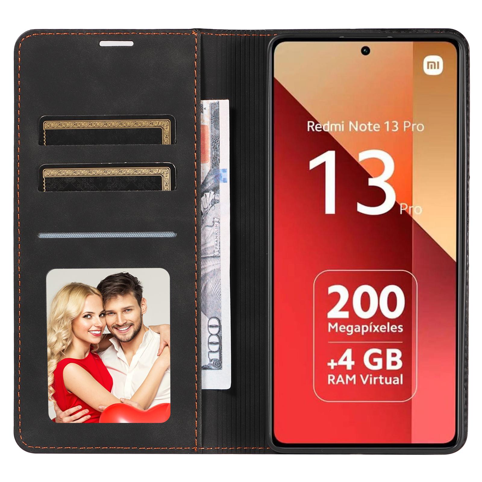 FORWENW For Xiaomi Redmi Note 13 Pro 4G/Poco M6 Pro 4G Case Rubberized Edge PU Leather Phone Cover Black
FORWENW For Xiaomi Redmi Note 13 Pro 4G/Poco M6 Pro 4G Case Rubberized Edge PU Leather Phone Cover Black