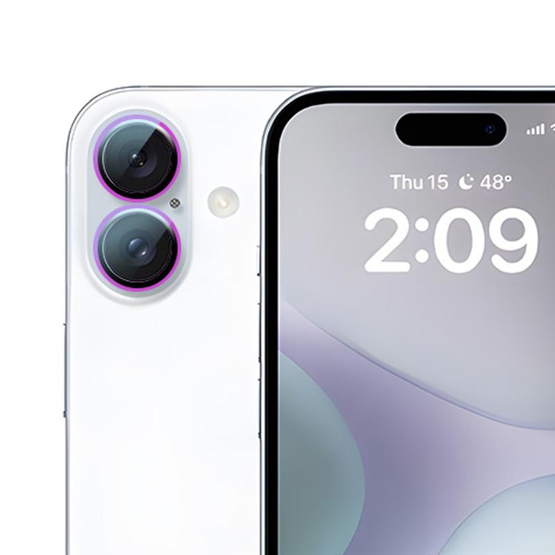 RURIHAI For iPhone 16/16 Plus Camera Lens Film Titanium Alloy Ring+Tempered Glass Lens Protector Silver
RURIHAI For iPhone 16/16 Plus Camera Lens Film Titanium Alloy Ring+Tempered Glass Lens Protector Silver