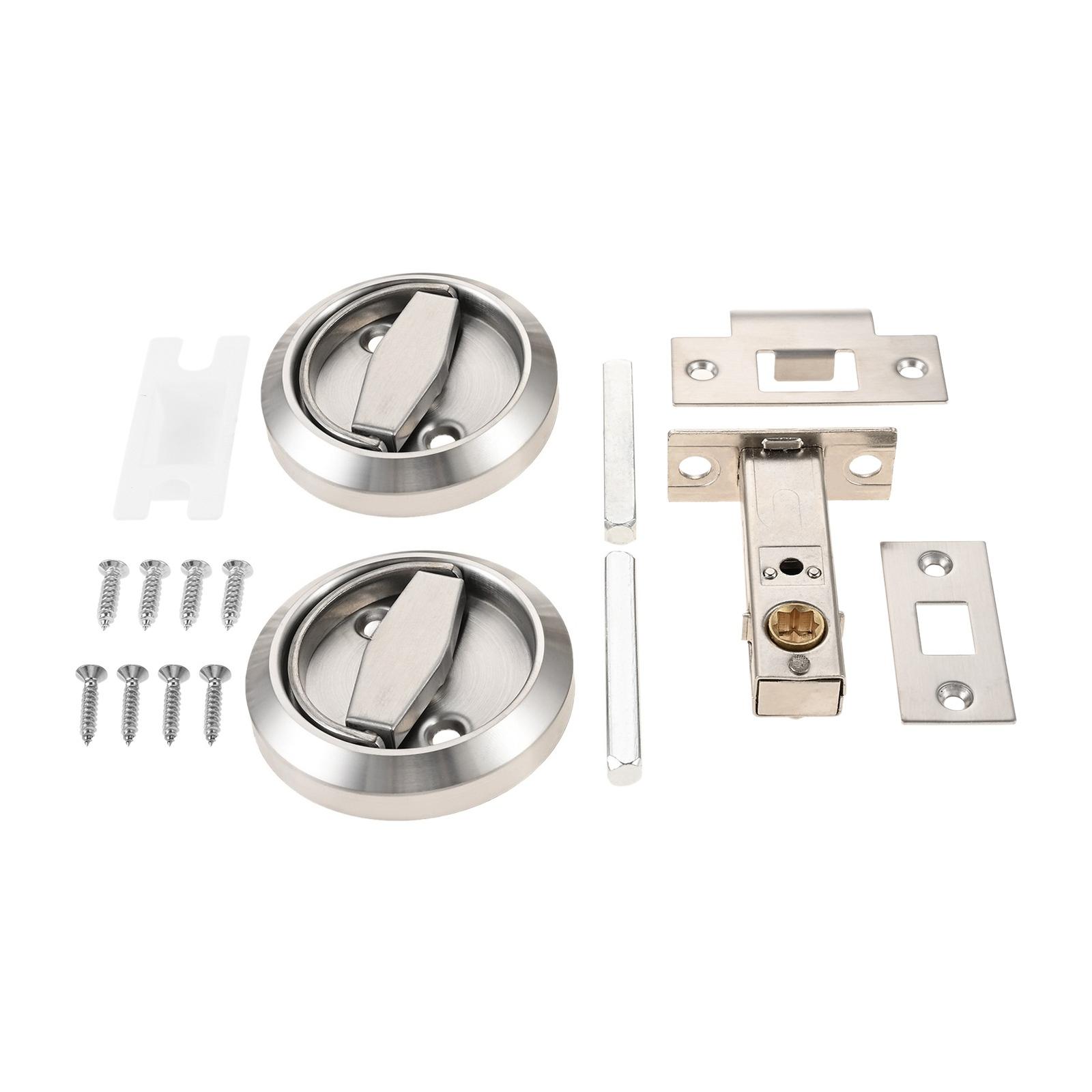 1 Set 304 Stainless Steel Recessed Door Knob Hidden Cup Door Knob Lock Without Keys Invisible Recessed Round Ring Furniture Knob срібний
1 Set 304 Stainless Steel Recessed Door Knob Hidden Cup Door Knob Lock Without Keys Invisible Recessed Round Ring Furniture Knob срібний