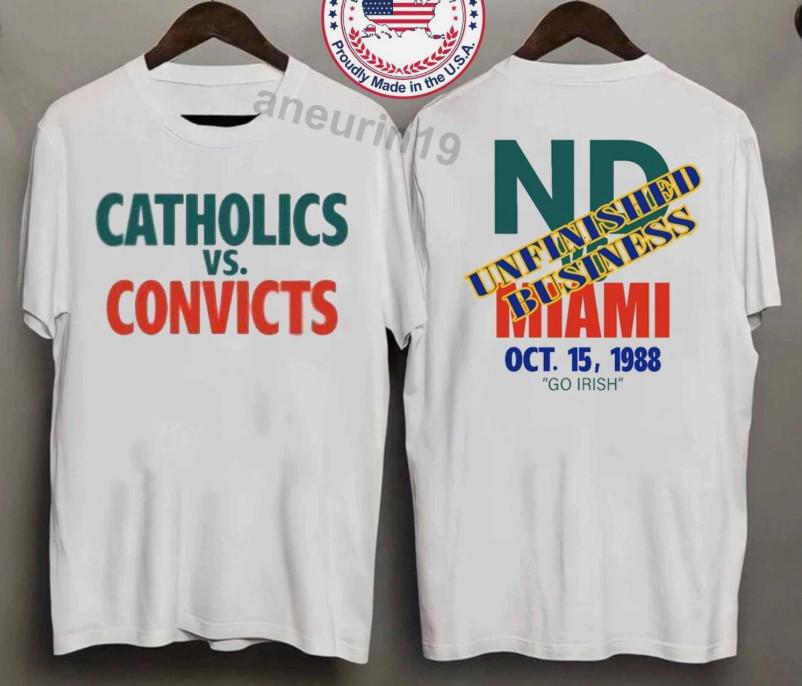 Catholics Vs Convicts 1988 Cotton TShirt Unisex T-Shirt XXXL
Catholics Vs Convicts 1988 Cotton TShirt Unisex T-Shirt XXXL