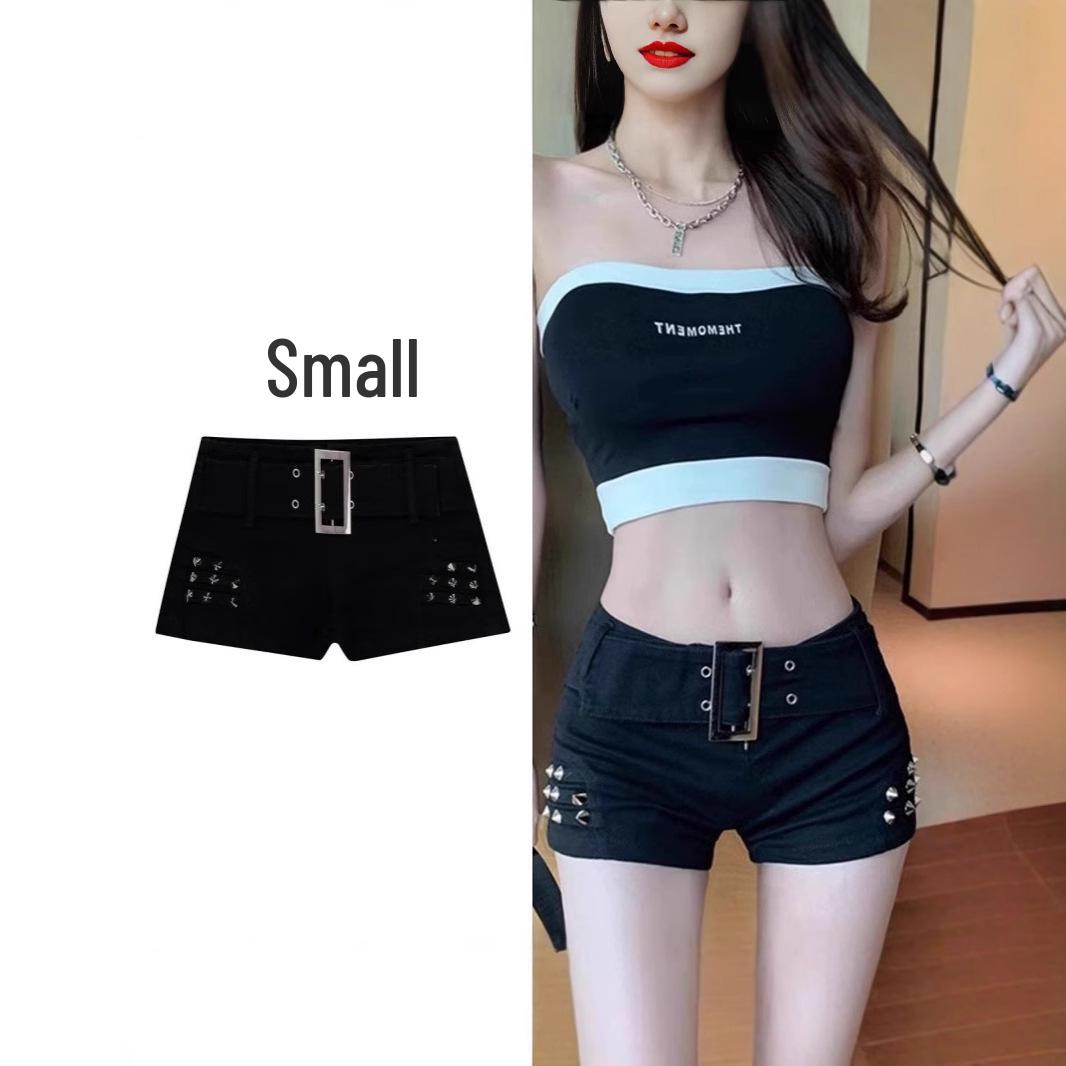 European & American Black Low-Waist Hip-Lifting Slimming Studded Petite Denim Shorts for Women - Spring/Summer Edition M: Height 155-165CM (47.5kg-54kg)
European & American Black Low-Waist Hip-Lifting Slimming Studded Petite Denim Shorts for Women - Spring/Summer Edition M: Height 155-165CM (47.5kg-54kg)