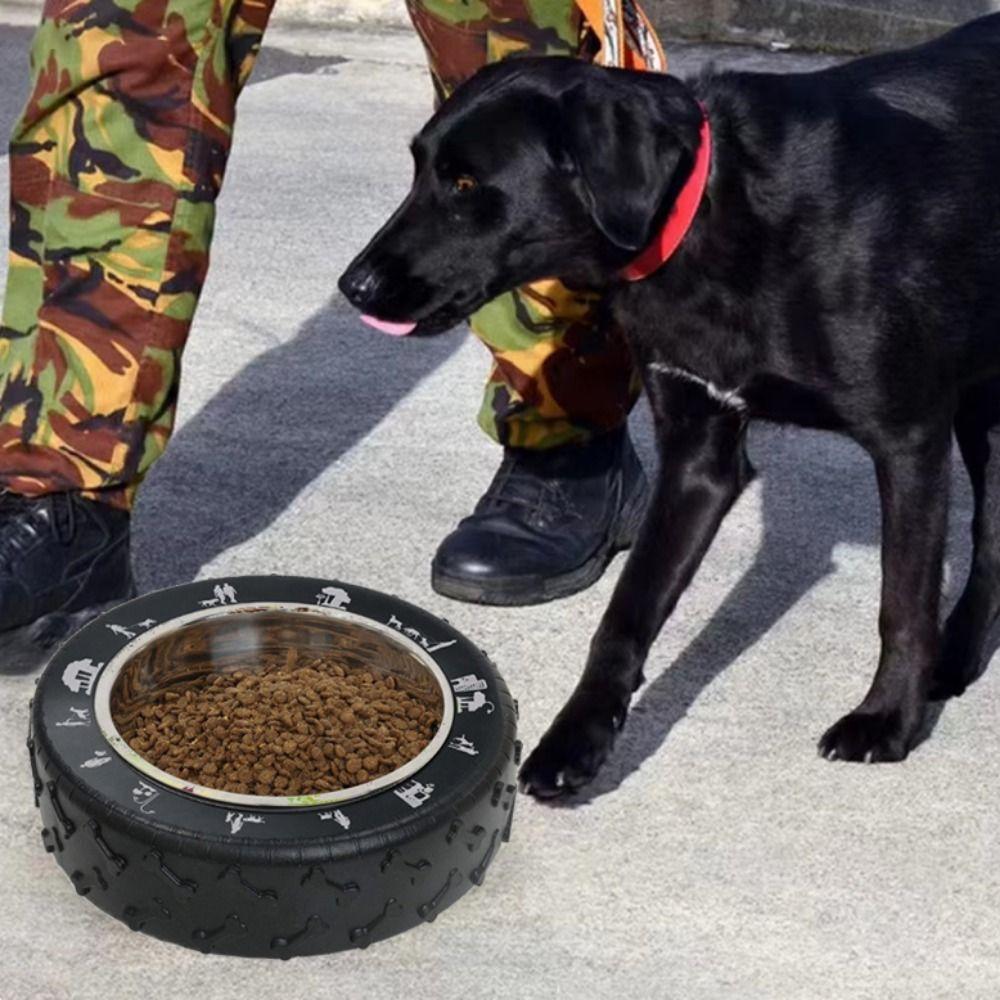 Tyre Shape Dog Water Food Bowls Large Capacity Pets Slow Feeder Stainless Steel Dogs Bowl Home чорний
Tyre Shape Dog Water Food Bowls Large Capacity Pets Slow Feeder Stainless Steel Dogs Bowl Home чорний