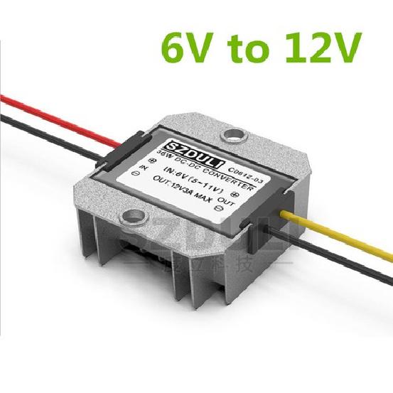 Universal ATV Scooter DC 6V to 12V Voltage Booster Step-up Converter Regulator
Universal ATV Scooter DC 6V to 12V Voltage Booster Step-up Converter Regulator