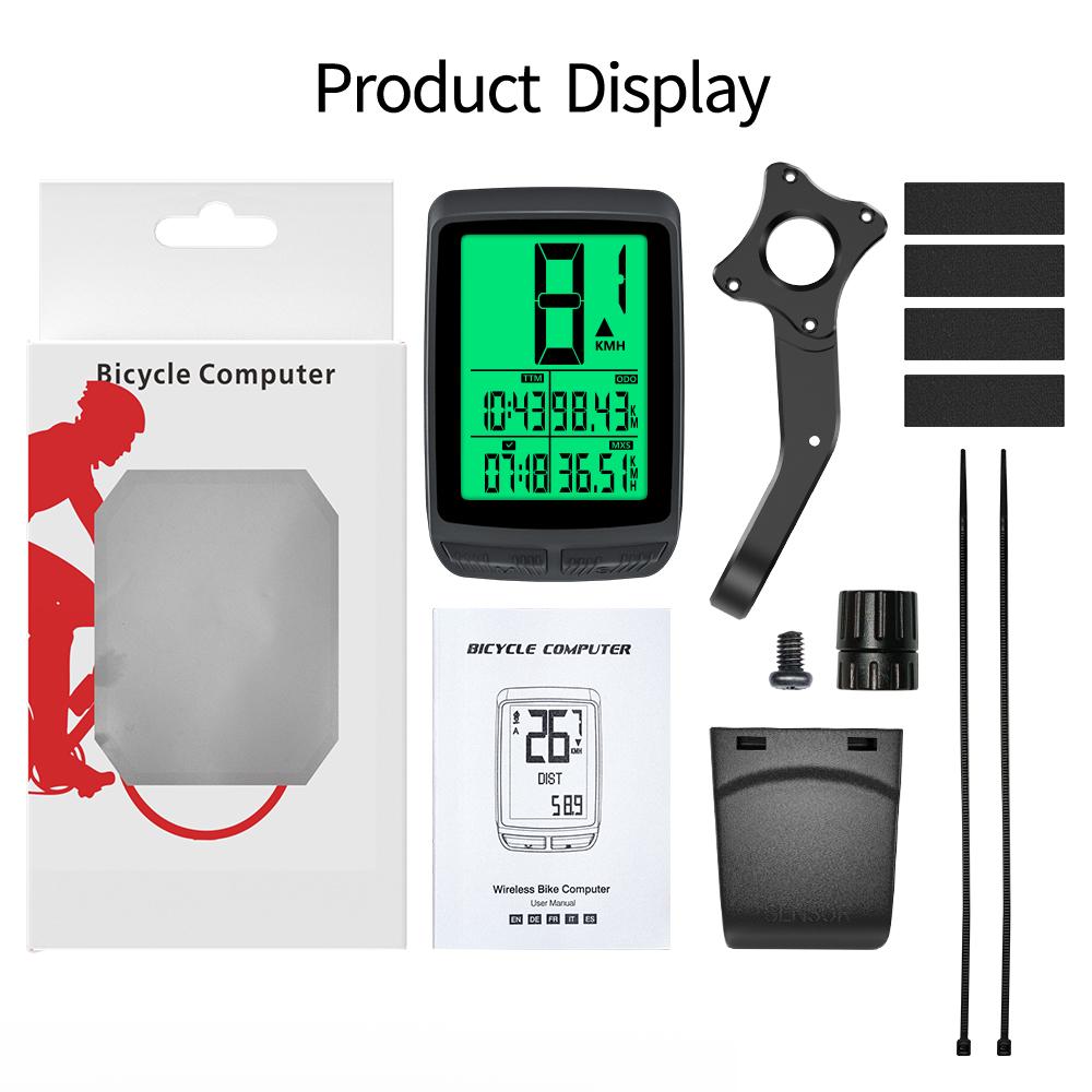 Wireless Bike Computer Realtime Speed Odometer Speedometer Stopwatch Track Ultra-Long Standby Battery Cell LCD Auto Backlight BKV-1503B
Wireless Bike Computer Realtime Speed Odometer Speedometer Stopwatch Track Ultra-Long Standby Battery Cell LCD Auto Backlight BKV-1503B