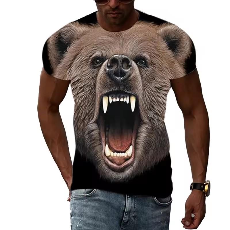Summer Animal 3D Printing Cool Bear Men s T-shirt 2021 Street Fashion Casual Tops S
Summer Animal 3D Printing Cool Bear Men s T-shirt 2021 Street Fashion Casual Tops S