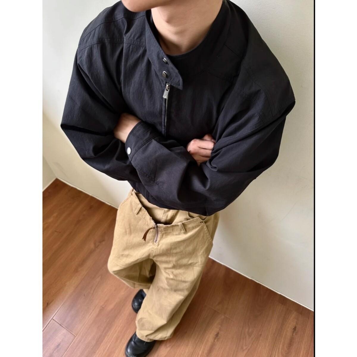 Cleanfit American retro Harrington blue coat men s spring and autumn high-end short loose stand-up jacket M
Cleanfit American retro Harrington blue coat men s spring and autumn high-end short loose stand-up jacket M