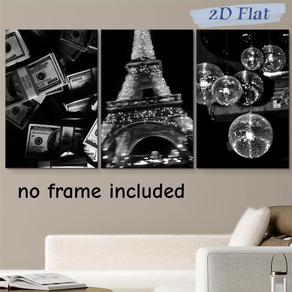 3-piece set of modern minimalist black and white dollar sign decorative paintings, living room entrance, study room, frameless c (as the picture,20x30cm-3pcs)
3-piece set of modern minimalist black and white dollar sign decorative paintings, living room entrance, study room, frameless c (as the picture,20x30cm-3pcs)